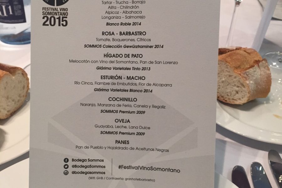 Comida-maridaje «II Encuentro de Bloggers Gastronómicos»