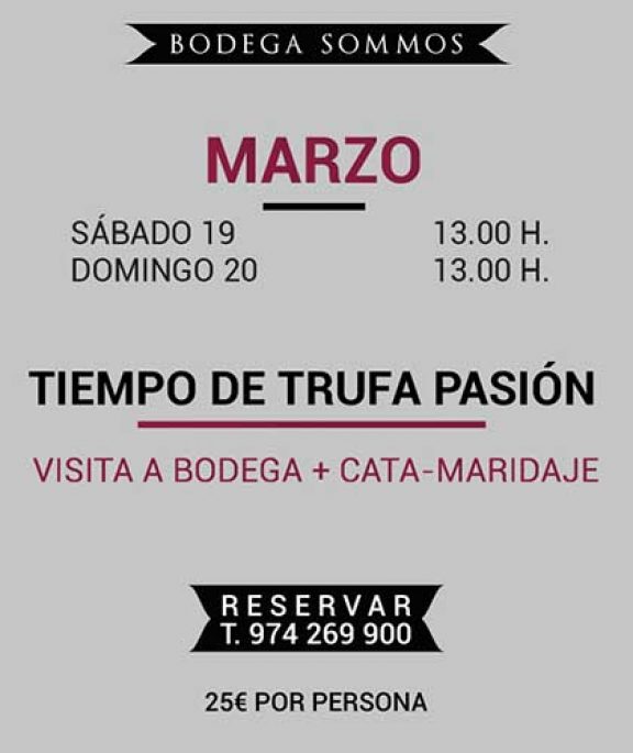 Cata Maridaje tiempo de Trufa Pasión