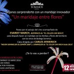 Cata maridaje entre flores