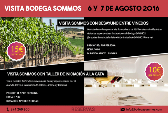 Visita Bodega Sommos en el Festival del Vino Somontano