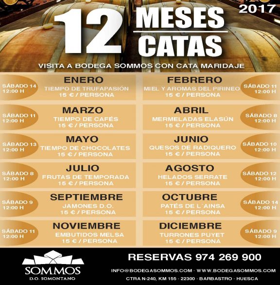 12 meses 12 catas 2017 bodega sommos