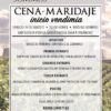 Cena Maridaje inicio de vendimia