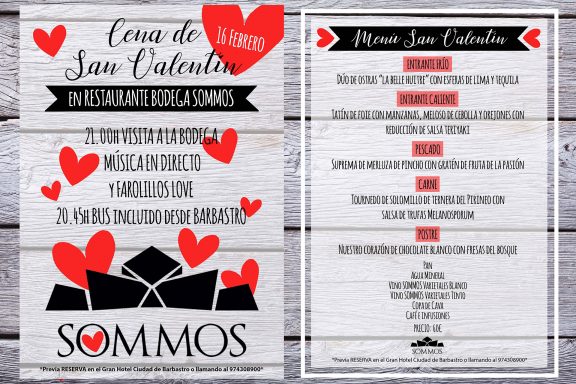 Cena de San Valentín 2019