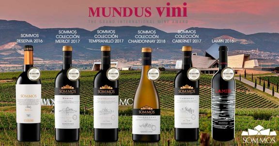 Medallas de oro en Mundus Vini 2020 para los vinos de Bodega SOMMOS
