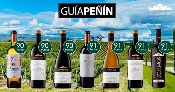 Vinos de SOMMOS mejor valorados en la Guía Peñín 2021