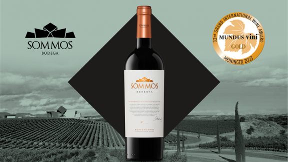 Medalla de oro en Mundus Vini 2023 para Sommos Reserva 2018