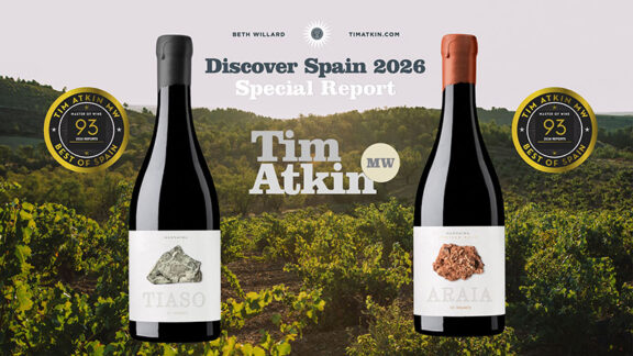 Araia y Tiaso 2022, los vinos de la D.O.P. Calatayud mejor valorados por el prestigioso “Master of Wine” Tim Atkin